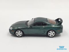 Xe Mô Hình Toyota Supra (JZA80) Dark Green Peart Metallic LHD 1:64 Mini GT (Dark Green)