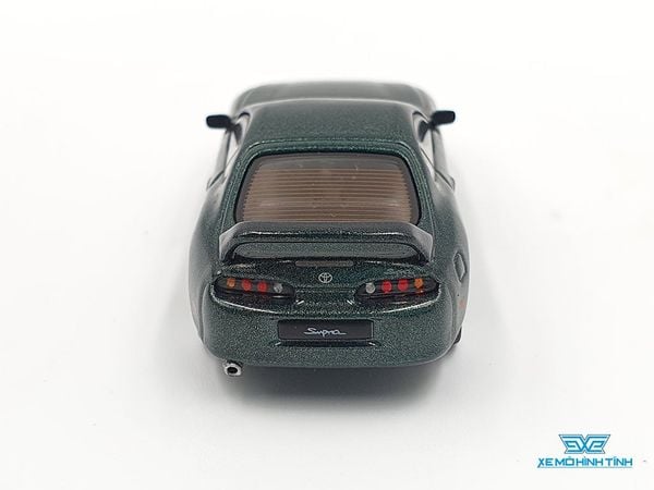 Xe Mô Hình Toyota Supra (JZA80) Dark Green Peart Metallic LHD 1:64 Mini GT (Dark Green)