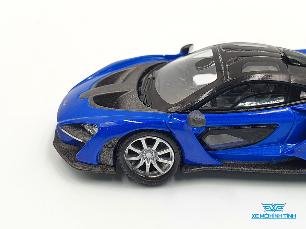 Xe Mô Hình McLaren Senna Antares Blue LHD 1:64 Mini GT (Xanh