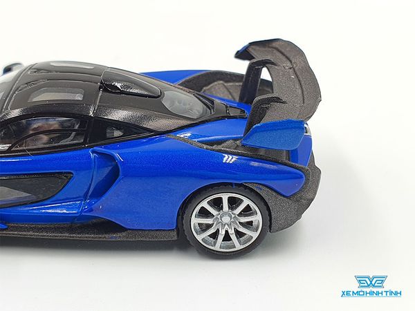 Xe Mô Hình McLaren Senna Antares Blue LHD 1:64 Mini GT (Xanh Đậm)