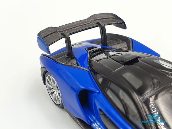 Xe Mô Hình McLaren Senna Antares Blue LHD 1:64 Mini GT (Xanh Đậm)