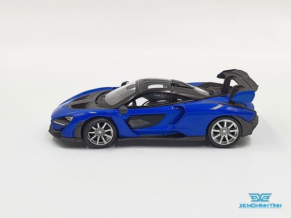 Xe Mô Hình McLaren Senna Antares Blue LHD 1:64 Mini GT (Xanh Đậm)