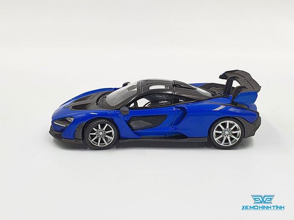 Xe Mô Hình McLaren Senna Antares Blue LHD 1:64 Mini GT (Xanh Đậm)