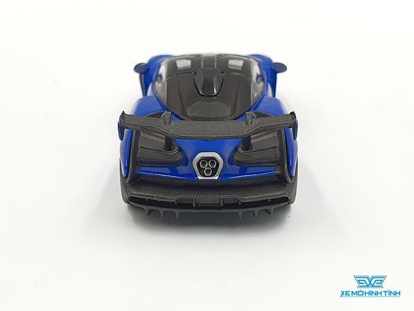 Xe Mô Hình McLaren Senna Antares Blue LHD 1:64 Mini GT (Xanh Đậm)