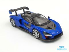 Xe Mô Hình McLaren Senna Antares Blue LHD 1:64 Mini GT (Xanh Đậm)