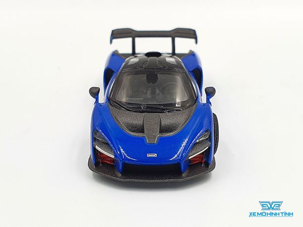 Xe Mô Hình McLaren Senna Antares Blue LHD 1:64 Mini GT (Xanh Đậm)