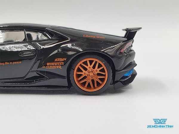 Xe Mô Hình Tĩnh LB*WORKS Lamborghini Huracan ver.1 - Black LHD 1:64 MiniGT (Đen)