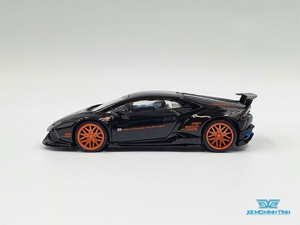 Xe Mô Hình Tĩnh LB*WORKS Lamborghini Huracan ver.1 - Black LHD 1:64 MiniGT (Đen)