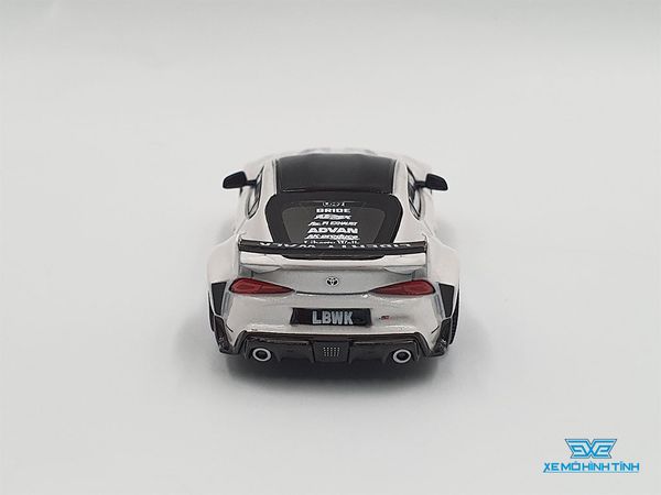 Xe Mô Hình LBWK Toyota GR Supra 1:64 MiniGT ( Trắng )