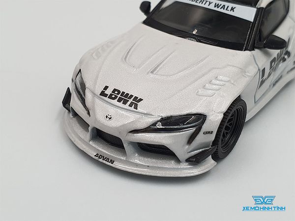 Xe Mô Hình LBWK Toyota GR Supra 1:64 MiniGT ( Trắng )