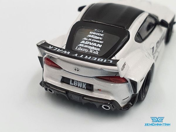 Xe Mô Hình LBWK Toyota GR Supra 1:64 MiniGT ( Trắng )