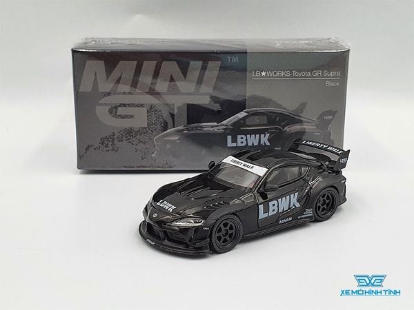 Xe Mô Hình LBWK Toyota GR Supra 1:64 MiniGT ( Đen )