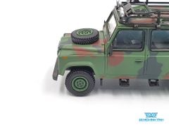 Xe Mô Hình Land Rover Defender 110 Military Canouflage 1:64 Mini GT (Xanh Quân Đội)