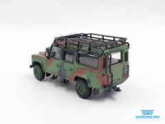 Xe Mô Hình Land Rover Defender 110 Military Canouflage 1:64 Mini GT (Xanh Quân Đội)