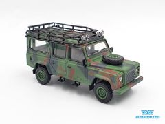 Xe Mô Hình Land Rover Defender 110 Military Canouflage 1:64 Mini GT (Xanh Quân Đội)