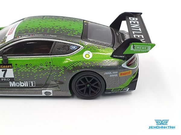 Xe Mô Hình Bentley Continental GT3 #7 1:64 MiniGT ( Xanh )