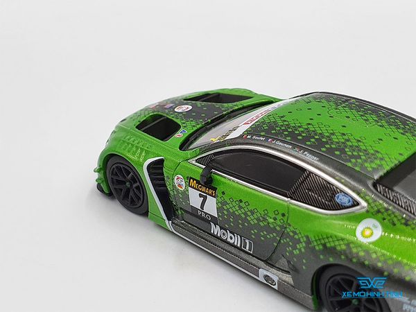 Xe Mô Hình Bentley Continental GT3 #7 1:64 MiniGT ( Xanh )