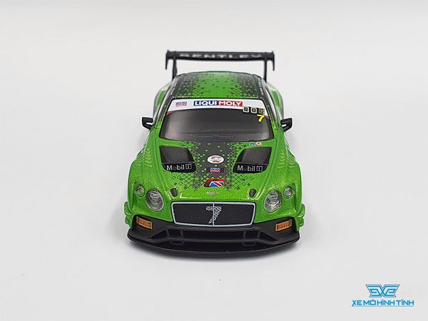 Xe Mô Hình Bentley Continental GT3 #7 1:64 MiniGT ( Xanh )