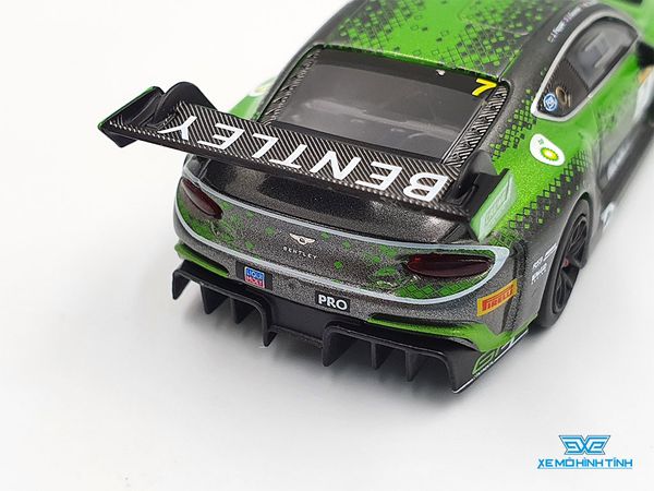 Xe Mô Hình Bentley Continental GT3 #7 1:64 MiniGT ( Xanh )