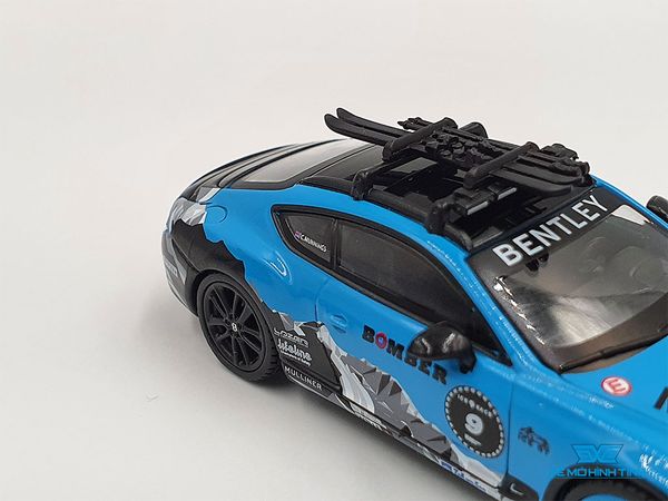 Xe Mô Hình Bentley Continental GT 2020 GP Ice Race 1:64 MiniGT ( Xanh )