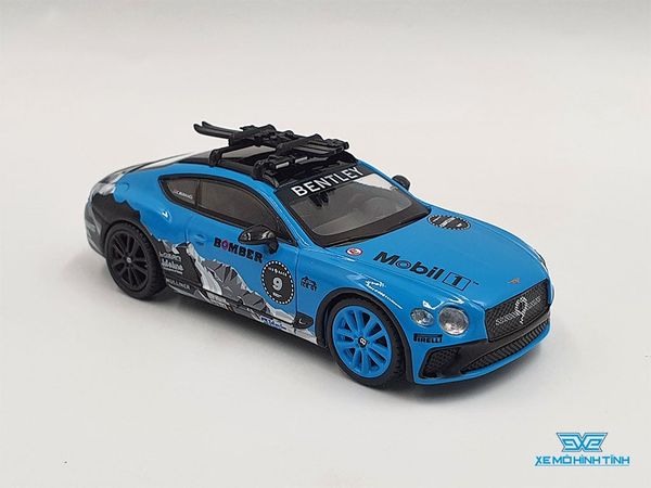 Xe Mô Hình Bentley Continental GT 2020 GP Ice Race 1:64 MiniGT ( Xanh )