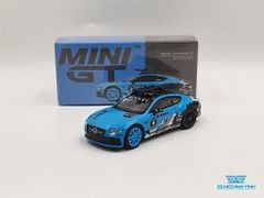 Xe Mô Hình Bentley Continental GT 2020 GP Ice Race 1:64 MiniGT ( Xanh )