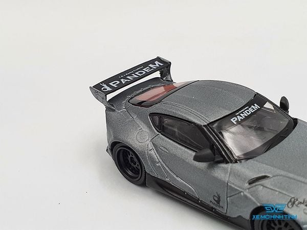 Xe Mô Hình Pandem Toyota GR Supra V1.0 1:64 MiniGT ( Xám Nhám )