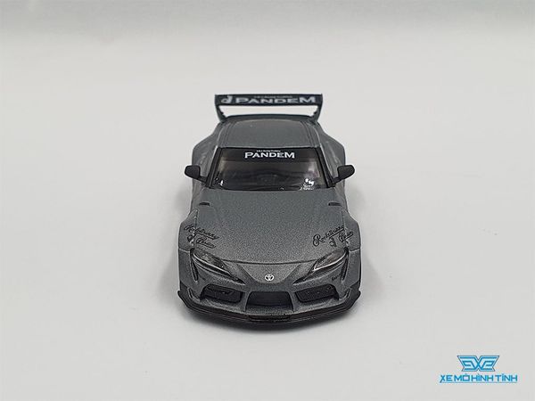 Xe Mô Hình Pandem Toyota GR Supra V1.0 1:64 MiniGT ( Xám Nhám )