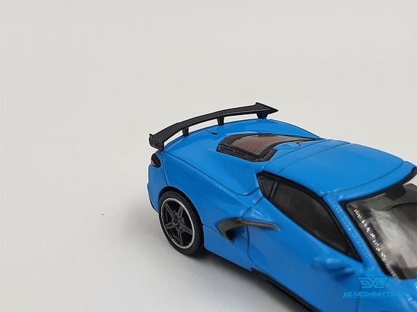 Xe Mô Hình Chevrolet Corvette Stingray Rapid RHD 1:64 MiniGT ( Xanh )
