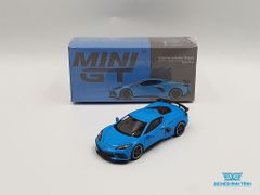 Xe Mô Hình Chevrolet Corvette Stingray Rapid RHD 1:64 MiniGT ( Xanh )