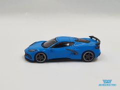 Xe Mô Hình Chevrolet Corvette Stingray Rapid RHD 1:64 MiniGT ( Xanh )