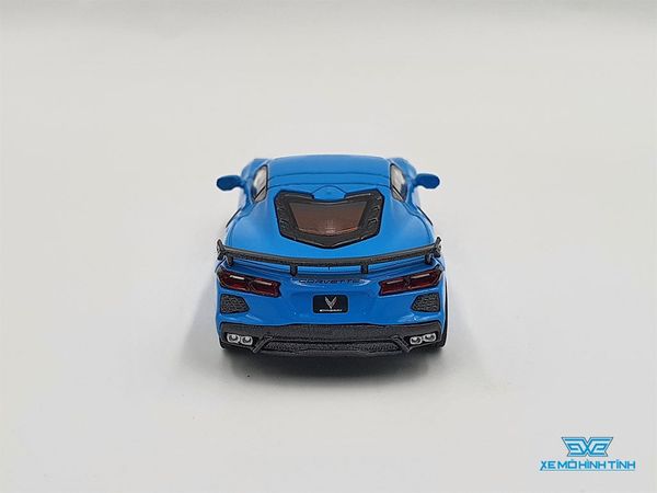 Xe Mô Hình Chevrolet Corvette Stingray Rapid RHD 1:64 MiniGT ( Xanh )