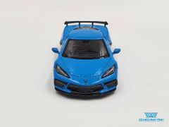 Xe Mô Hình Chevrolet Corvette Stingray Rapid RHD 1:64 MiniGT ( Xanh )