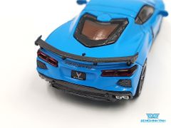 Xe Mô Hình Chevrolet Corvette Stingray Rapid RHD 1:64 MiniGT ( Xanh )