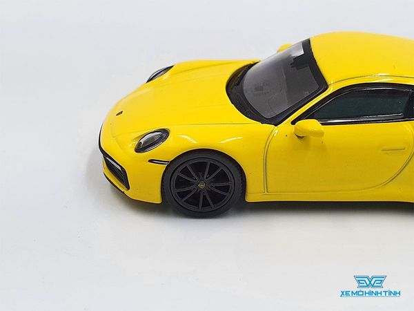 Xe Mô Hình Porsche 911(992) Carrera 4S 1:64 MiniGT ( Vàng )