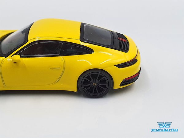 Xe Mô Hình Porsche 911(992) Carrera 4S 1:64 MiniGT ( Vàng )