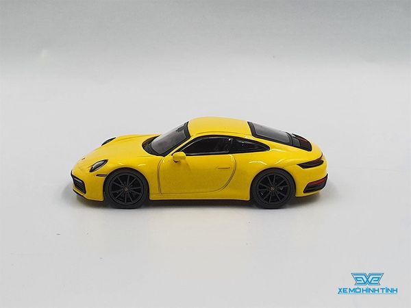 Xe Mô Hình Porsche 911(992) Carrera 4S 1:64 MiniGT ( Vàng )