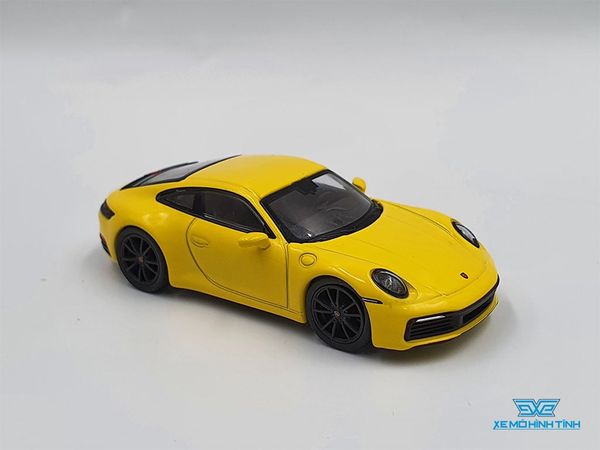 Xe Mô Hình Porsche 911(992) Carrera 4S 1:64 MiniGT ( Vàng )