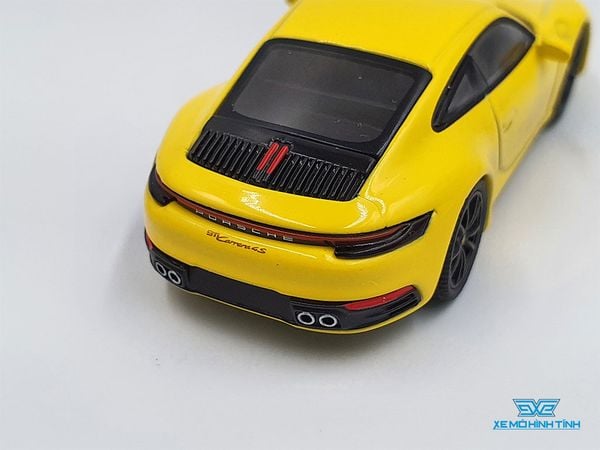 Xe Mô Hình Porsche 911(992) Carrera 4S 1:64 MiniGT ( Vàng )