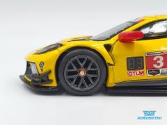 Xe Mô Hình Chevrolet Corvette C8.R #3 Corvette Racing 2020 IMSA 24 Hrs of Daytona LHD 1:64 MiniGT (Vàng)