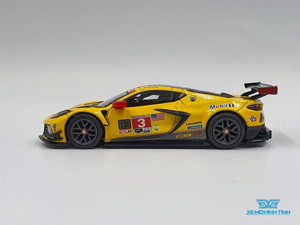 Xe Mô Hình Chevrolet Corvette C8.R #3 Corvette Racing 2020 IMSA 24 Hrs of Daytona LHD 1:64 MiniGT (Vàng)