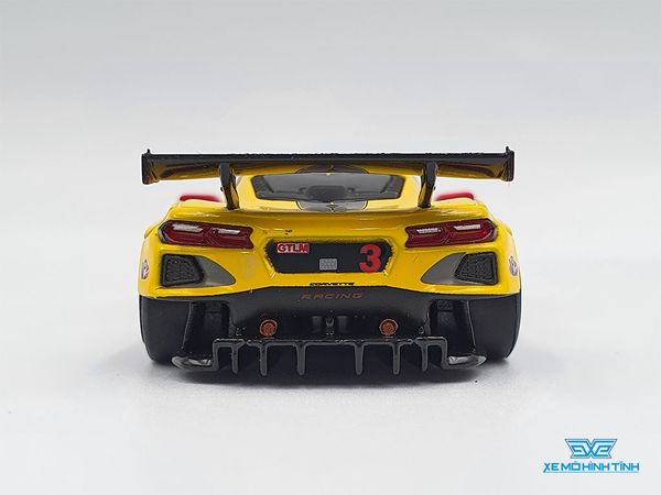 Xe Mô Hình Chevrolet Corvette C8.R #3 Corvette Racing 2020 IMSA 24 Hrs of Daytona LHD 1:64 MiniGT (Vàng)