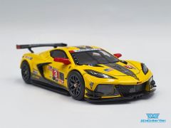 Xe Mô Hình Chevrolet Corvette C8.R #3 Corvette Racing 2020 IMSA 24 Hrs of Daytona LHD 1:64 MiniGT (Vàng)
