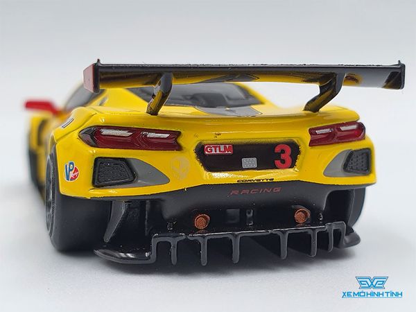 Xe Mô Hình Chevrolet Corvette C8.R #3 Corvette Racing 2020 IMSA 24 Hrs of Daytona LHD 1:64 MiniGT (Vàng)