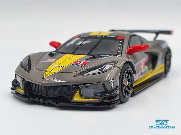 Xe Mô Hình Chevrolet Corvette C8.R #4 Corvette Racing 2020 IMSA 24 Hrs of Daytona LHD 1:64 MiniGT (Xám)