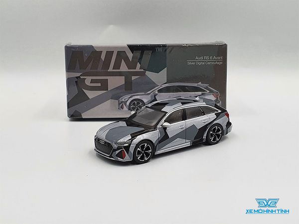 Xe Mô Hình Audi RS 6 Avant 1:64 MiniGT ( Bạc )