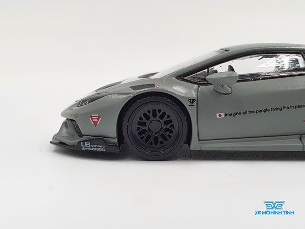 Xe Mô Hình Lamborghini Huracan LB*Works Fighters Works LHD 1:64 MiniGT (Xám)