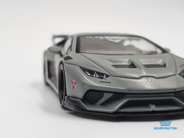 Xe Mô Hình Lamborghini Huracan LB*Works Fighters Works LHD 1:64 MiniGT (Xám)