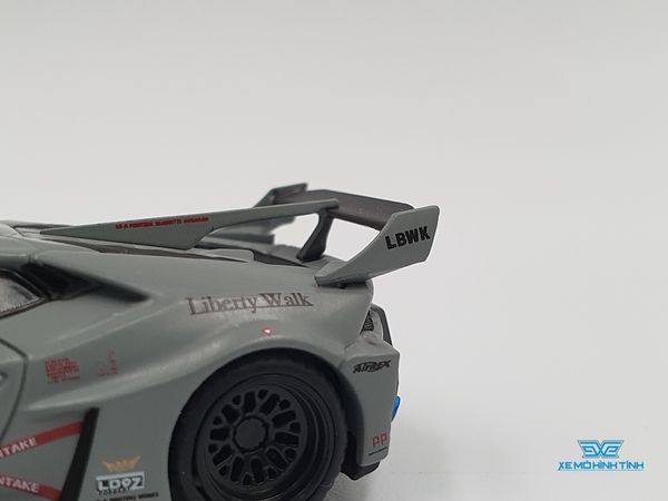 Xe Mô Hình Lamborghini Huracan LB*Works Fighters Works LHD 1:64 MiniGT (Xám)