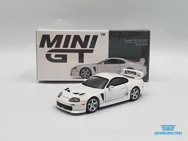 Xe Mô Hình Toyota TRD 3000GT Supra 1:64 MiniGT ( Trắng )